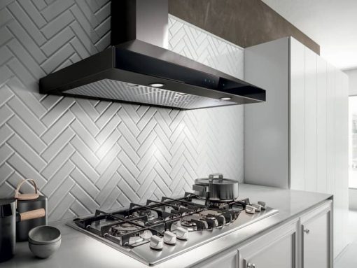 Elica Techne Series Varna 36" Black Stainless Steel Range Hood - Image 3