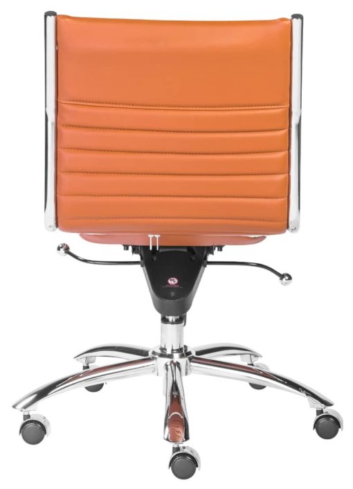Euro Style Cognac Dirk Low Back Without Armrests Office Chair - Image 5