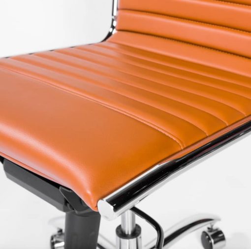 Euro Style Cognac Dirk Low Back Without Armrests Office Chair - Image 7