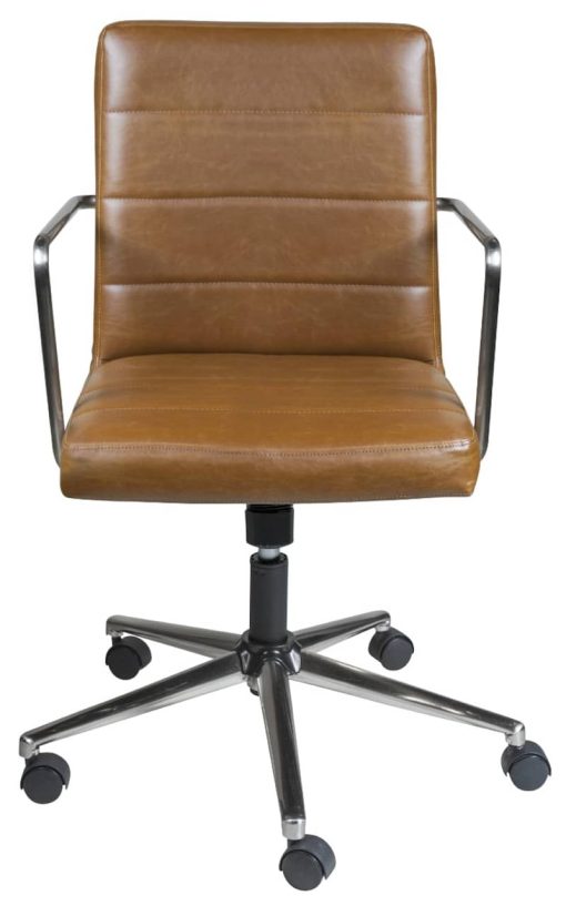 Euro Style Brown Leander Low Back Office Chair - Image 2