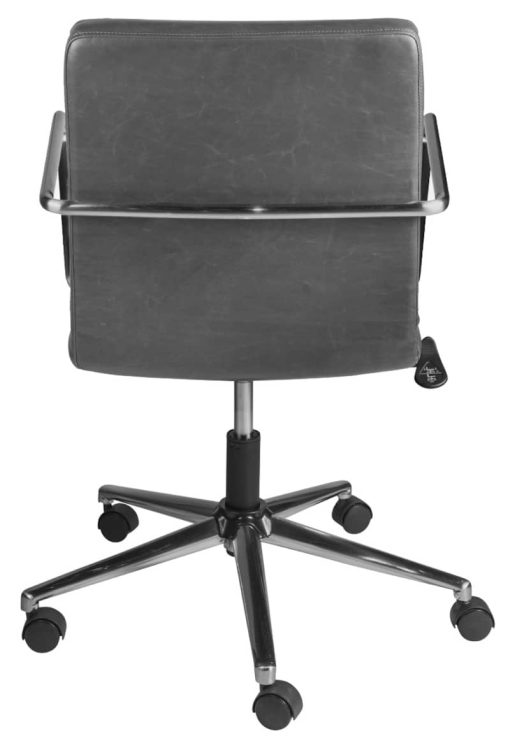 Euro Style Gray Leander Low Back Office Chair - Image 5