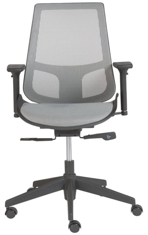 Euro Style Gray Vahn Office Chair - Image 3