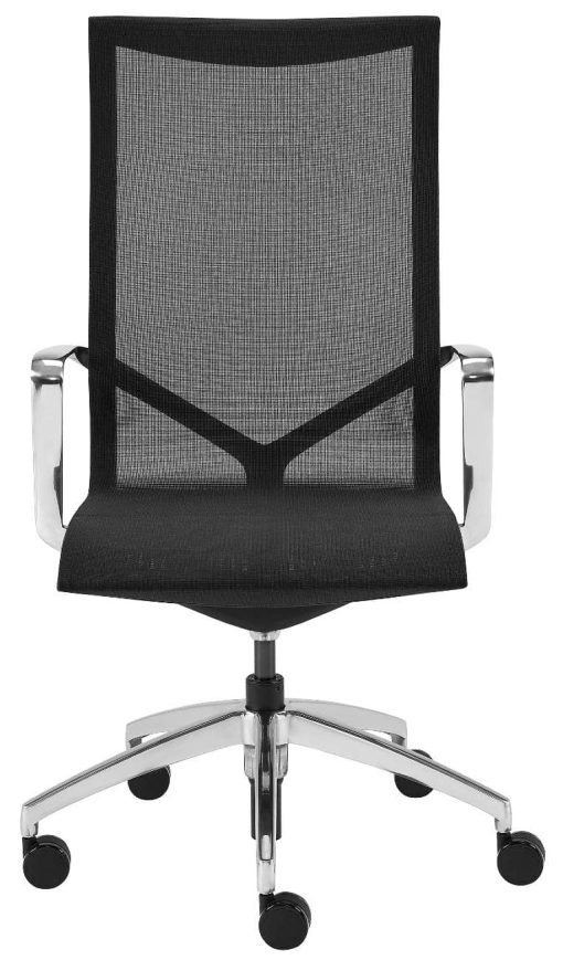 Euro Style Black Tertu High Back Office Chair