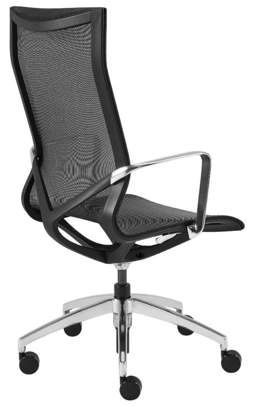 Euro Style Black Tertu High Back Office Chair - Image 3
