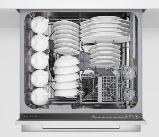 Fisher & Paykel Series 11 24" Panel Ready Integrated Double DishDrawer Dishwasher, Tall, Sanitise - Image 3