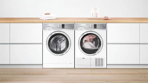 Fisher & Paykel Series 5 4 Cu. Ft. White Condensing Electric Dryer - Image 9