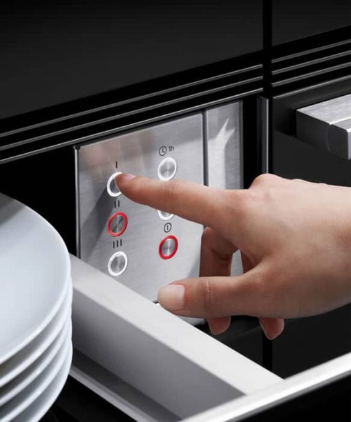Fisher & Paykel Series 9 24" Black Warming Drawer - Image 3