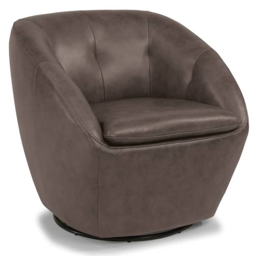 Flexsteel Wade Grain Leather Swivel Chair