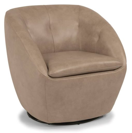 Flexsteel Wade Leather Swivel Chair