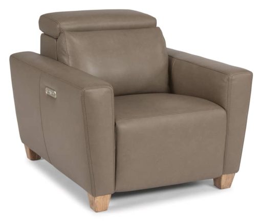 Flexsteel Astra Leather Power Recliner With Power Headrest