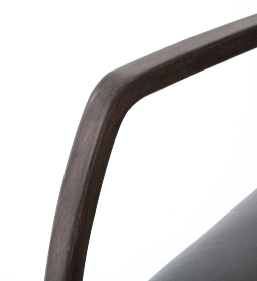 Four Hands Abbott Collection Bryson Chaps Ebony Chair - Image 6