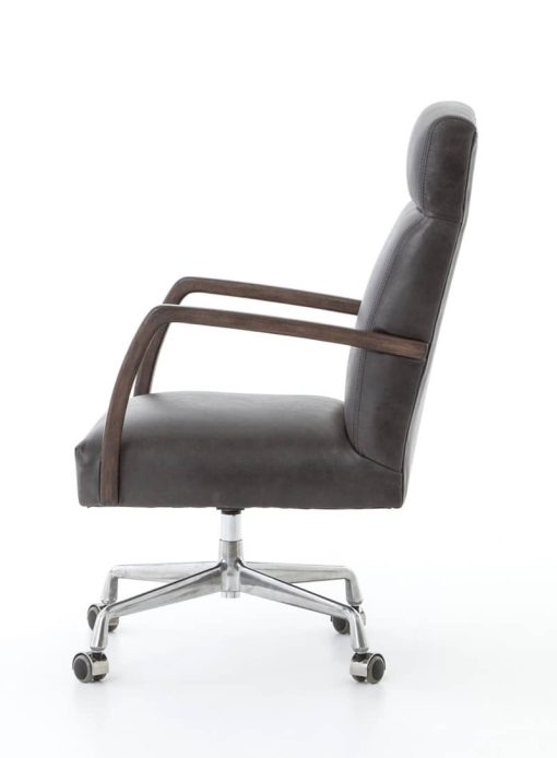 Four Hands Abbott Collection Bryson Chaps Ebony Chair - Image 3