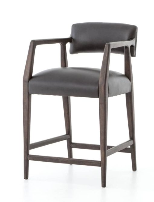 Four Hands Abbott Collection Chap Ebony Tyler Counter Stool