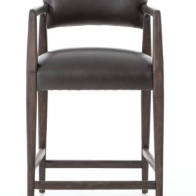 Four Hands Abbott Collection Chap Ebony Tyler Counter Stool - Image 2