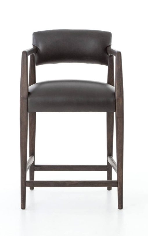 Four Hands Abbott Collection Chap Ebony Tyler Counter Stool - Image 2
