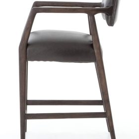 Four Hands Abbott Collection Chap Ebony Tyler Counter Stool - Image 3