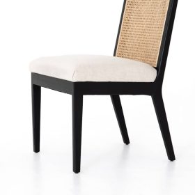 Four Hands Belfast Collection Brushed Ebony Antonia Cane Dining Chair - Image 4