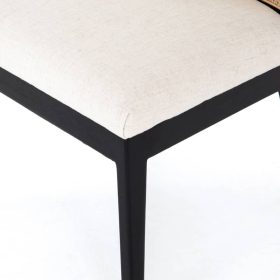 Four Hands Belfast Collection Brushed Ebony Antonia Cane Dining Chair - Image 9