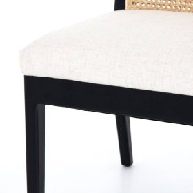 Four Hands Belfast Collection Brushed Ebony Antonia Cane Dining Chair - Image 10