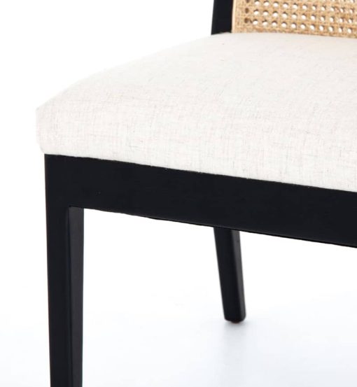 Four Hands Belfast Collection Brushed Ebony Antonia Cane Dining Chair - Image 10