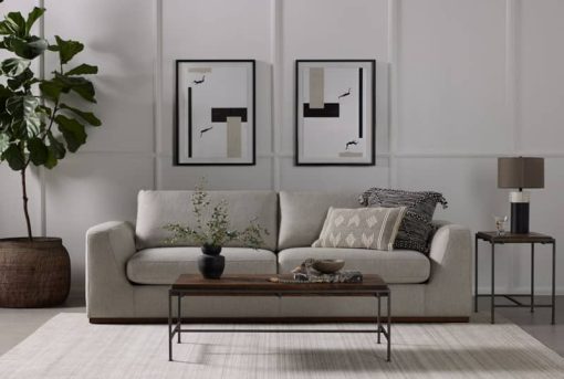 Four Hands Centrale Collection Colt Aldred Silver Sofa - Image 11