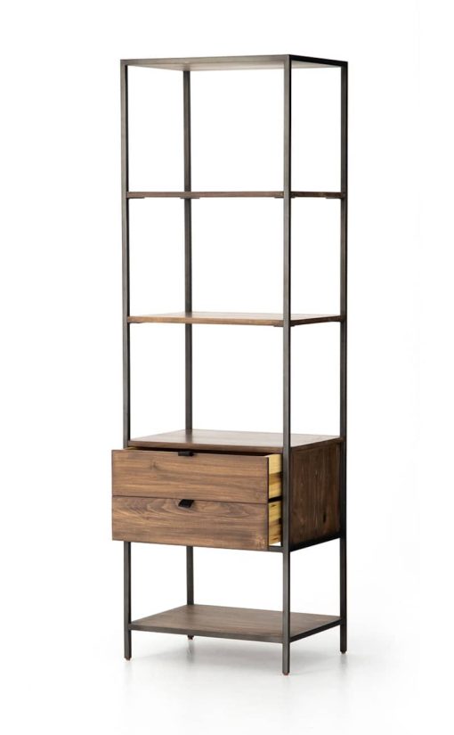 Four Hands Fulton Collection Trey Auburn Poplar Bookshelf - Image 3
