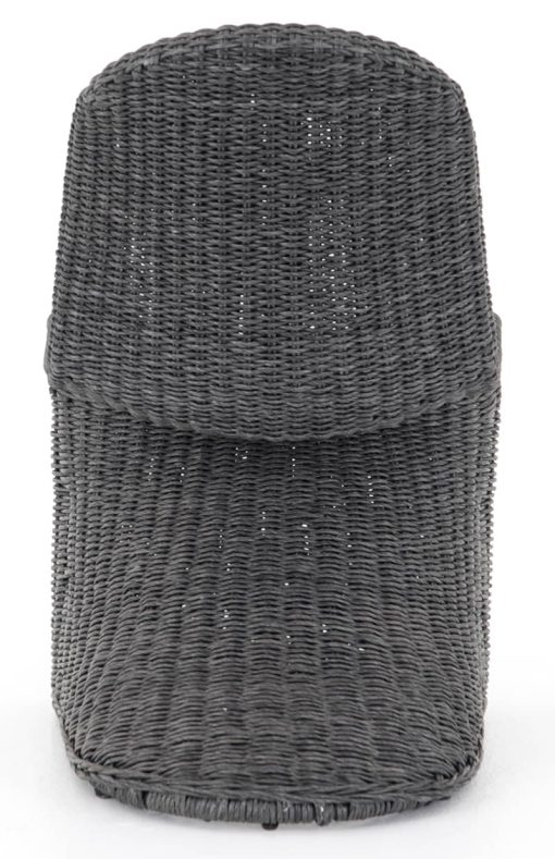 Four Hands Grass Roots Collection Vintage Coal Portia Outdoor Dining Chair - Image 4