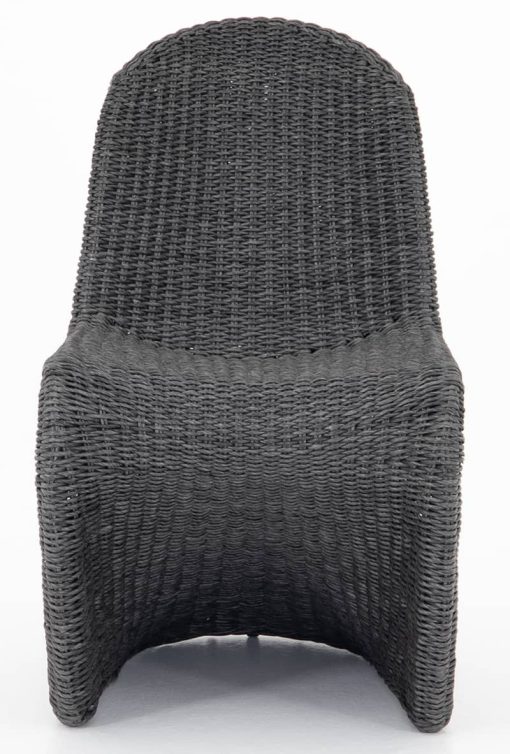 Four Hands Grass Roots Collection Vintage Coal Portia Outdoor Dining Chair - Image 2