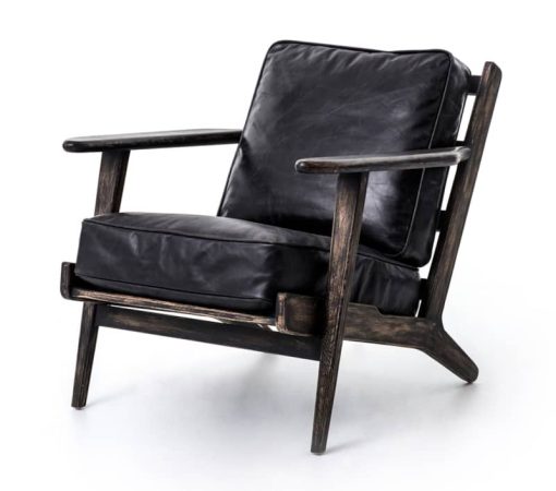 Four Hands Irondale Collection Rialto Ebony Brooks Lounge Chair