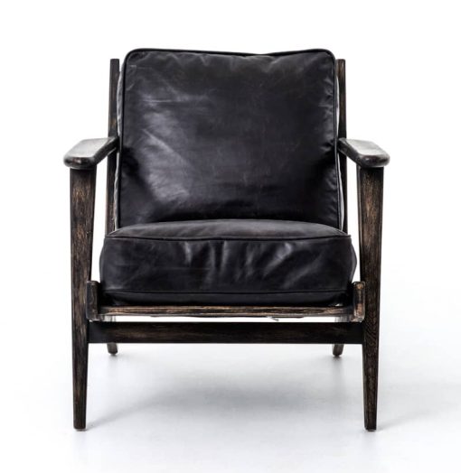 Four Hands Irondale Collection Rialto Ebony Brooks Lounge Chair - Image 2