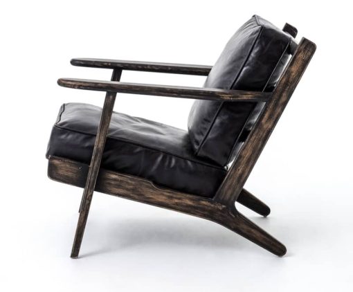 Four Hands Irondale Collection Rialto Ebony Brooks Lounge Chair - Image 3