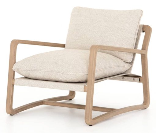 Four Hands Solano Collection Faye Sand & Washed Brown Lane Outdoor Chair