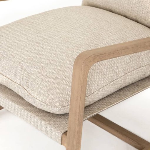 Four Hands Solano Collection Faye Sand & Washed Brown Lane Outdoor Chair - Image 7
