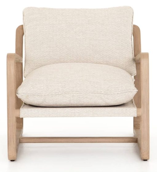 Four Hands Solano Collection Faye Sand & Washed Brown Lane Outdoor Chair - Image 2