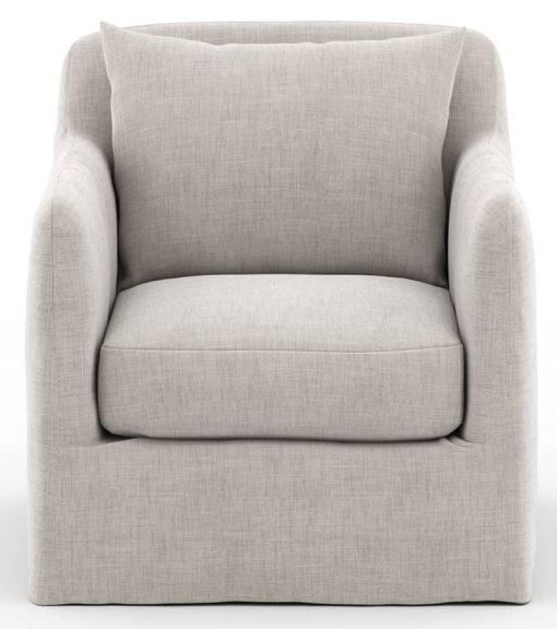 Four Hands Solano Collection Stone Grey Dade Outdoor Swivel Chair - Image 2