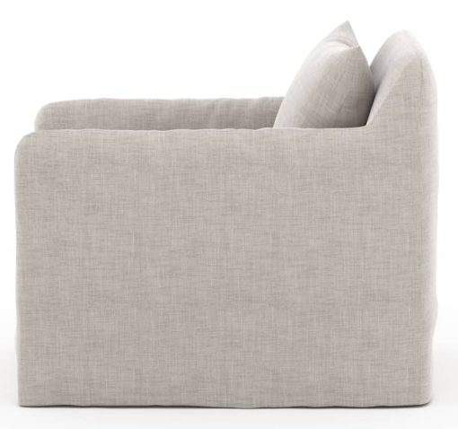Four Hands Solano Collection Stone Grey Dade Outdoor Swivel Chair - Image 3