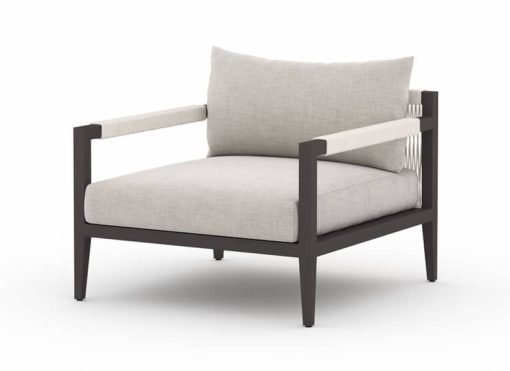 Four Hands Solano Collection Sherwood Stone Grey Chair