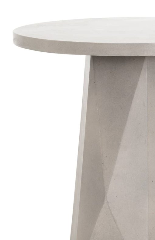 Four Hands Thayer Collection Grey Concrete Bowman Outdoor End Table - Image 6