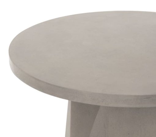 Four Hands Thayer Collection Grey Concrete Bowman Outdoor End Table - Image 5