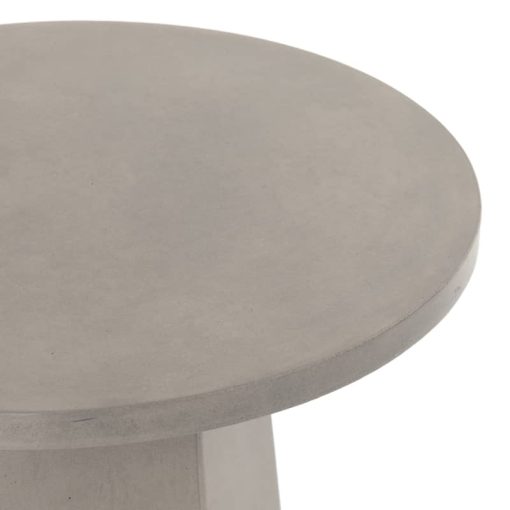 Four Hands Thayer Collection Grey Concrete Bowman Outdoor End Table - Image 4