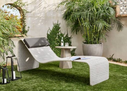 Four Hands Thayer Collection Grey Concrete Bowman Outdoor End Table - Image 10