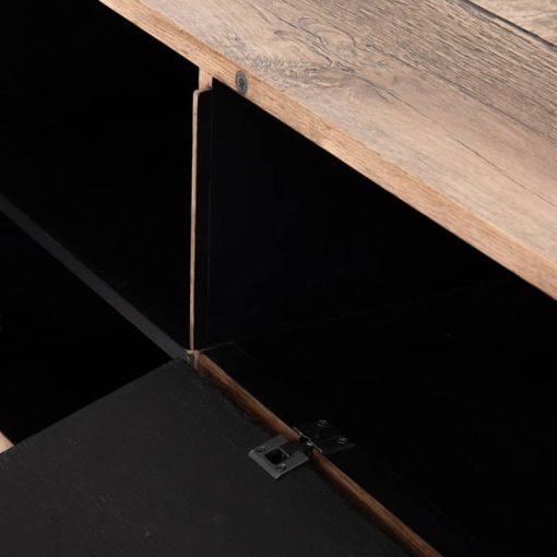 Four Hands Wesson Collection Este Rustic-Oak Veneer Media Console - Image 9