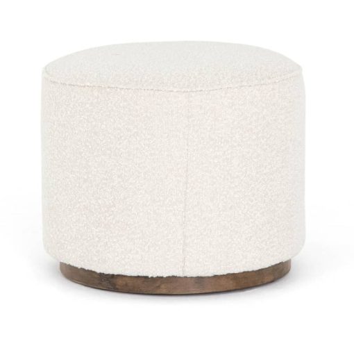 Four Hands Westgate Collection Sinclair Knoll Natural Round Ottoman