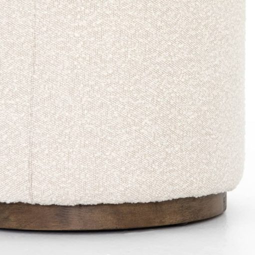 Four Hands Westgate Collection Sinclair Knoll Natural Round Ottoman - Image 4