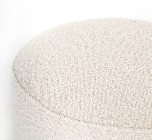 Four Hands Westgate Collection Sinclair Knoll Natural Round Ottoman - Image 3