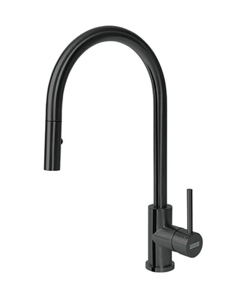 Franke Cube Black Stainless Steel Pull-Down Kitchen Faucet