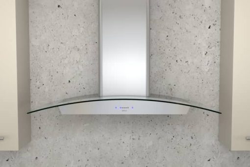 Zephyr Ravenna 30" Stainless Steel With Clear Glass Wall Hood - Image 2