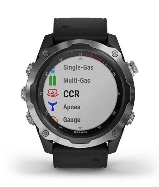 Garmin Descent Mk2 Stainless Steel With Black Band Smartwatch - Image 2