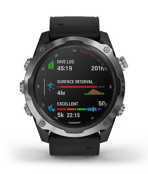 Garmin Descent Mk2 Stainless Steel With Black Band Smartwatch - Image 8