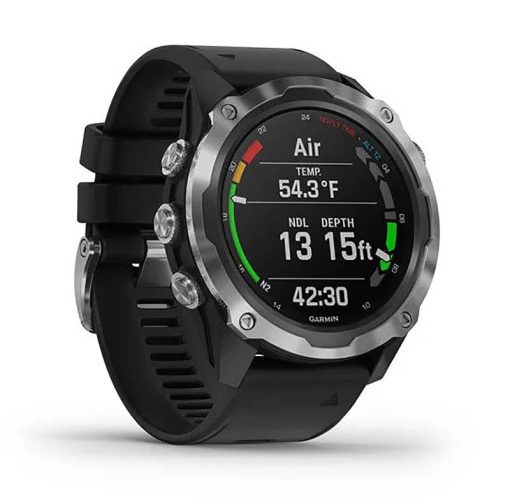 Garmin Descent Mk2 Stainless Steel With Black Band Smartwatch - Image 3